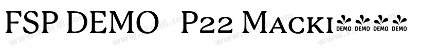 FSP DEMO   P22 Macki字体转换